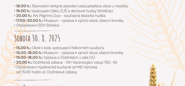 Dožínky 2025 Dožínky 2025